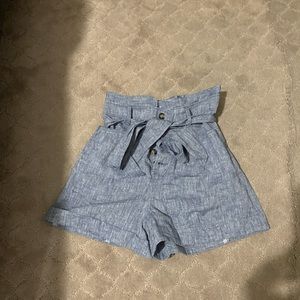 NWT EXPEESS Super High Waisted White Sash Tie Jean